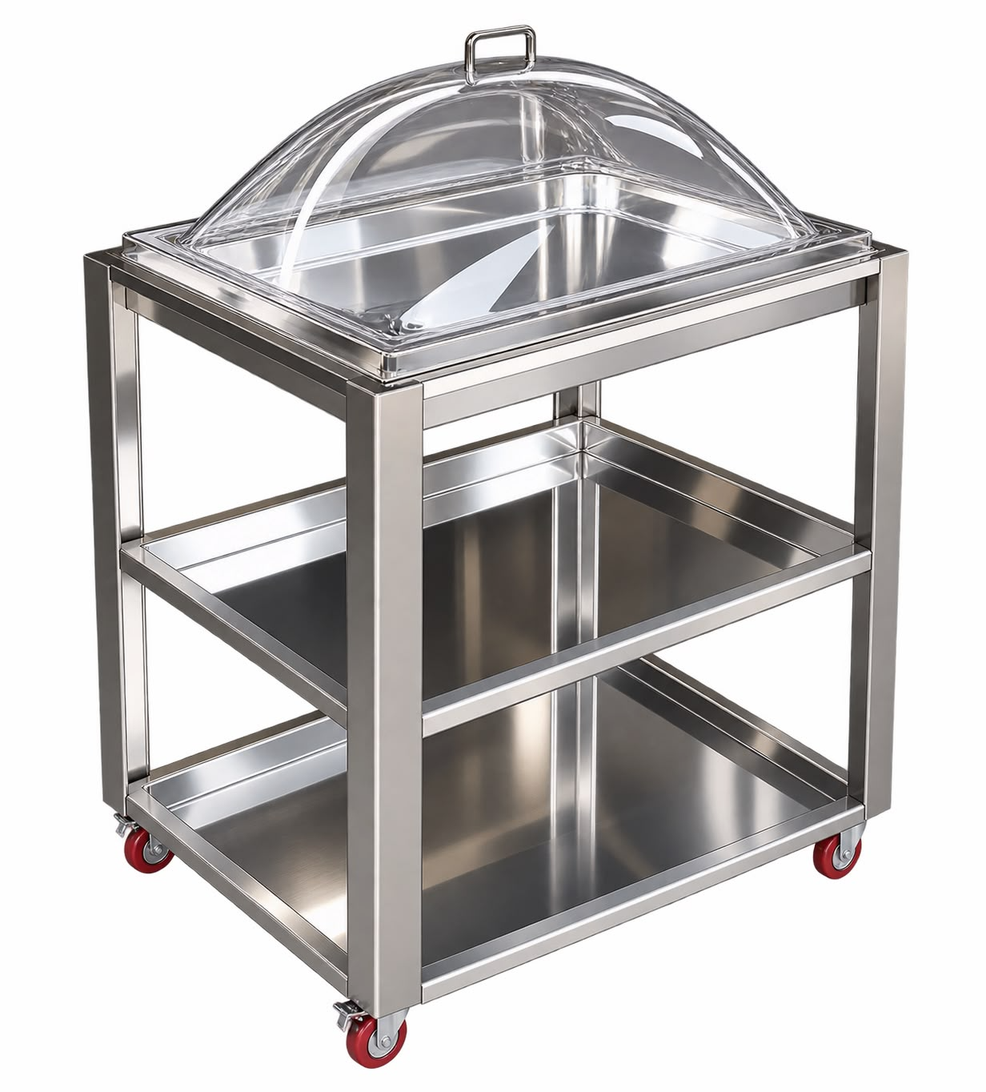 Carro de servicio tipo buffet NIKINOX
